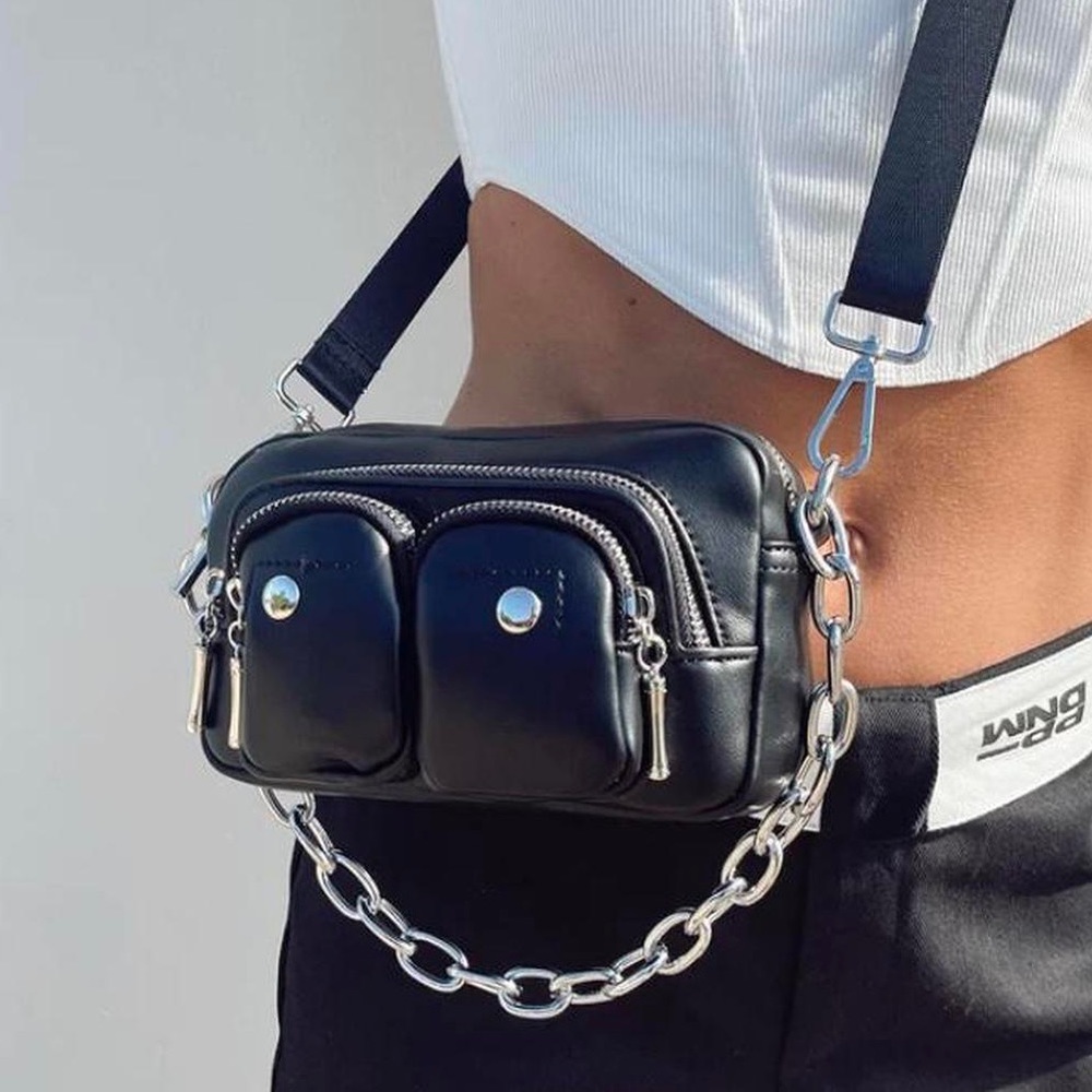 Princess Polly | Black Chain bag